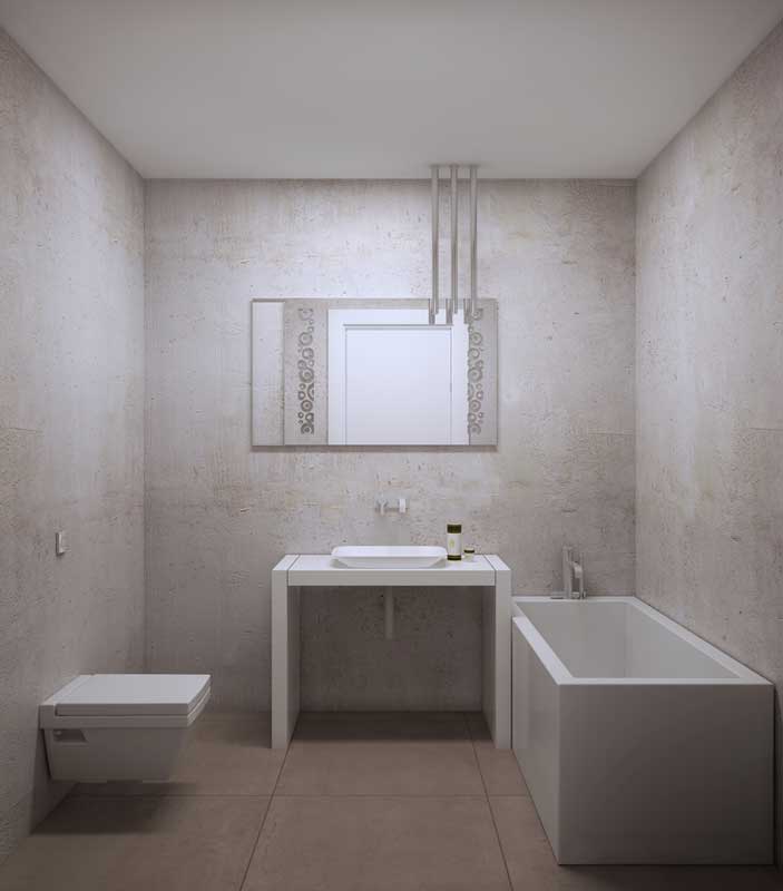 Clean en stijlvolle badkamer